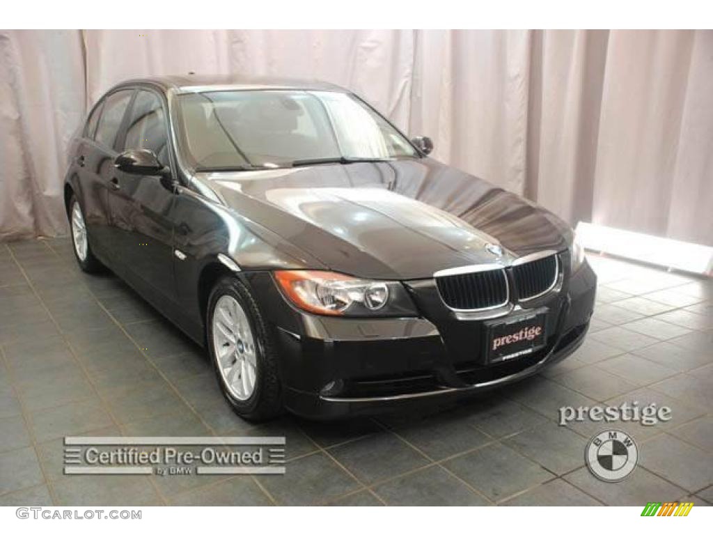 2009 3 Series 328xi Sedan - Black Sapphire Metallic / Black photo #6
