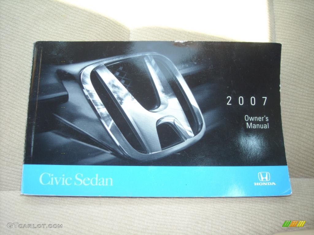 2007 Civic EX Sedan - Borrego Beige Metallic / Ivory photo #20