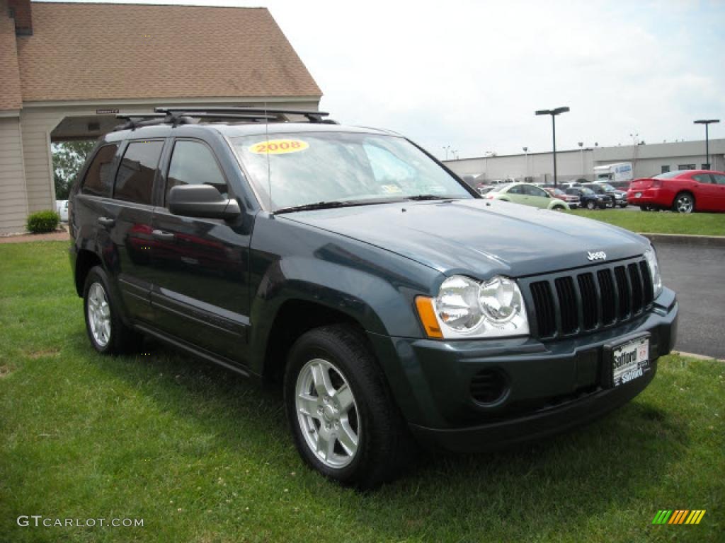 2005 Grand Cherokee Laredo 4x4 - Deep Beryl Green Pearl / Khaki photo #4