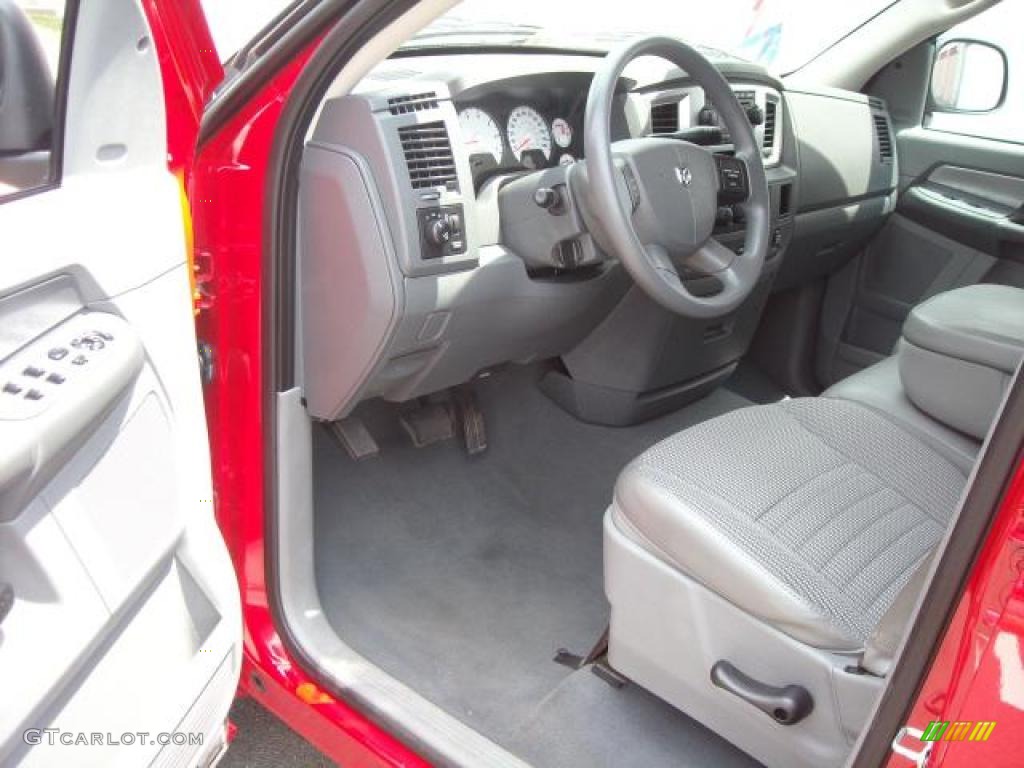 2008 Ram 1500 Big Horn Edition Quad Cab 4x4 - Flame Red / Medium Slate Gray photo #8