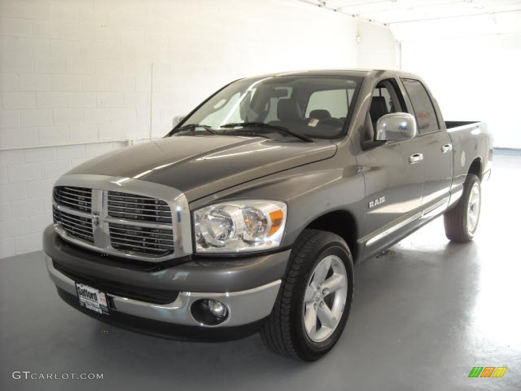 2008 Ram 1500 Big Horn Edition Quad Cab - Mineral Gray Metallic / Medium Slate Gray photo #1