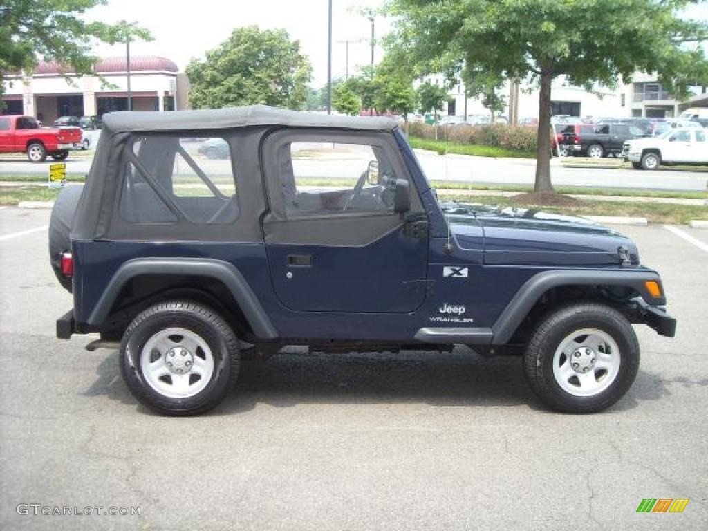 2006 Wrangler X 4x4 - Midnight Blue Pearl / Dark Slate Gray photo #6