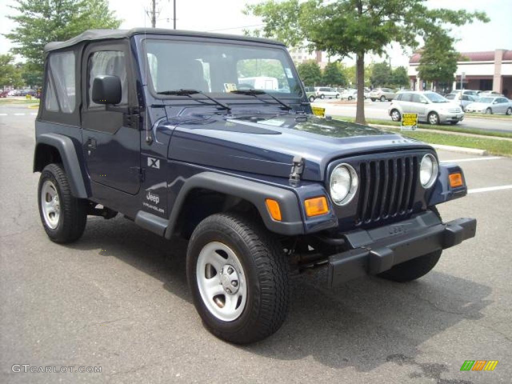 2006 Wrangler X 4x4 - Midnight Blue Pearl / Dark Slate Gray photo #7