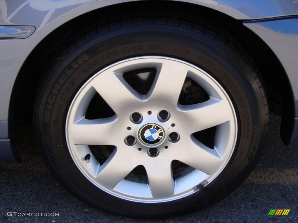 2001 3 Series 325i Convertible - Steel Blue Metallic / Grey photo #8