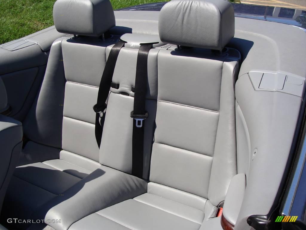 2001 3 Series 325i Convertible - Steel Blue Metallic / Grey photo #10