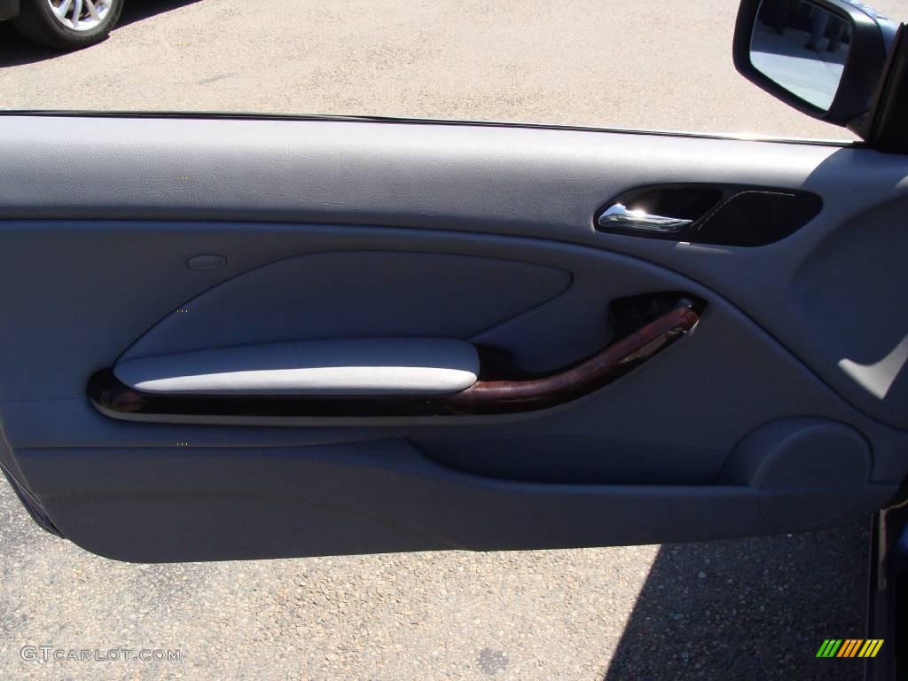 2001 3 Series 325i Convertible - Steel Blue Metallic / Grey photo #11