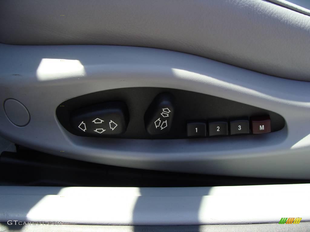 2001 3 Series 325i Convertible - Steel Blue Metallic / Grey photo #13