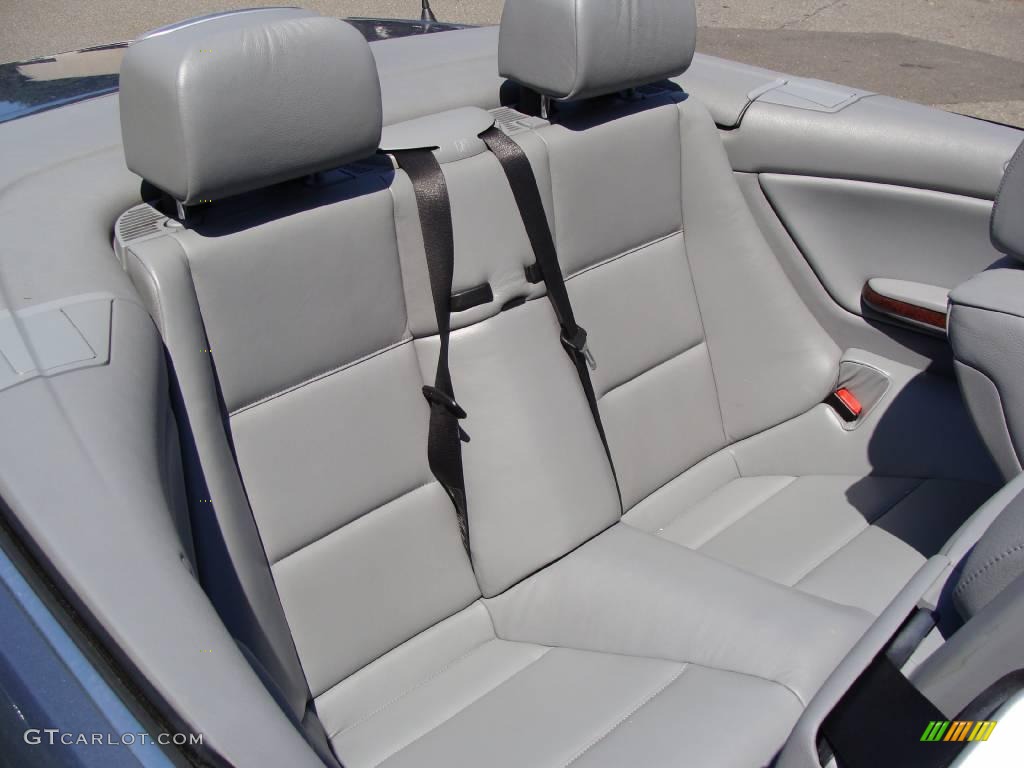 2001 3 Series 325i Convertible - Steel Blue Metallic / Grey photo #15
