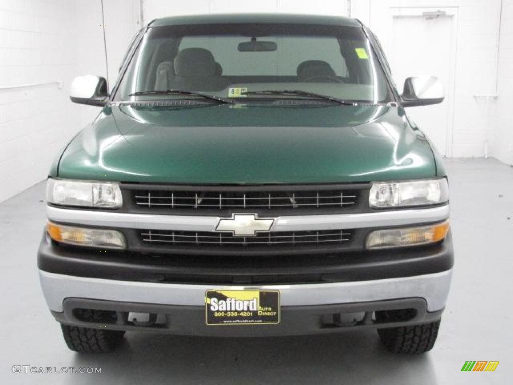 1999 Silverado 1500 LS Extended Cab 4x4 - Meadow Green Metallic / Graphite photo #2