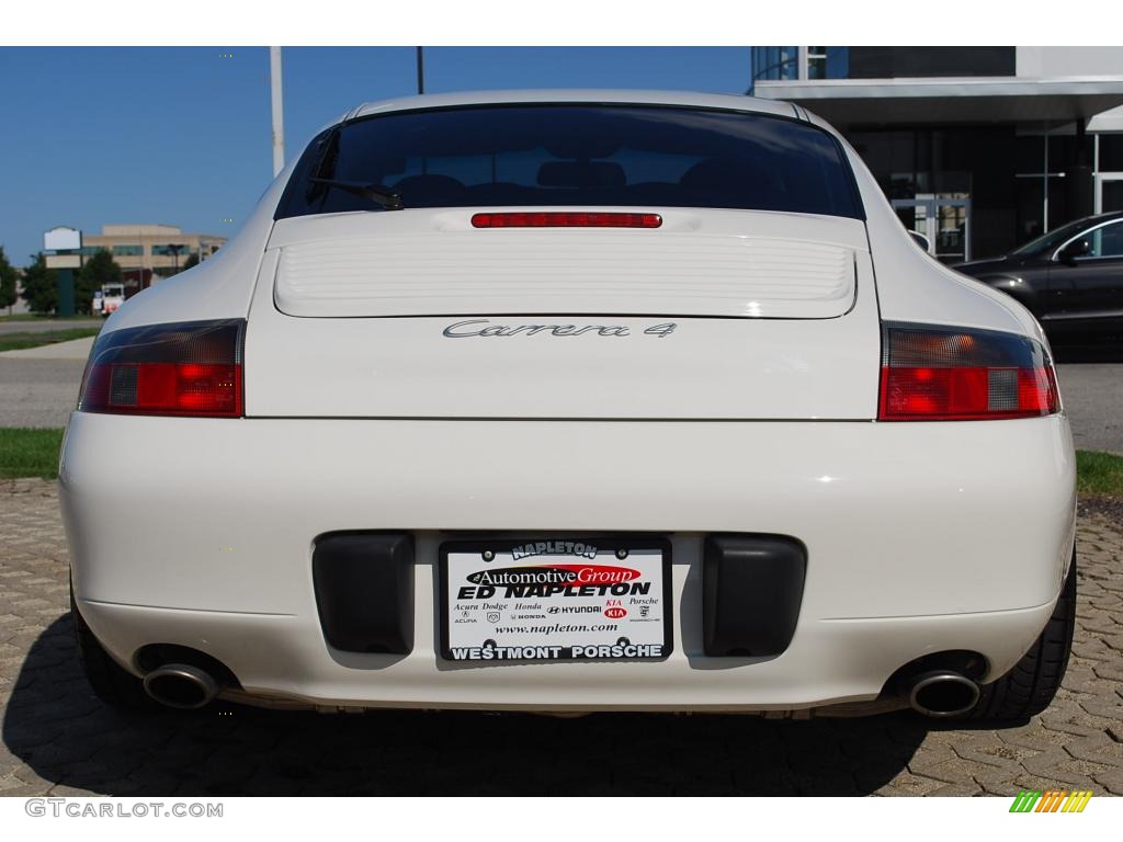 2000 911 Carrera 4 Coupe - Biarritz White / Black photo #6