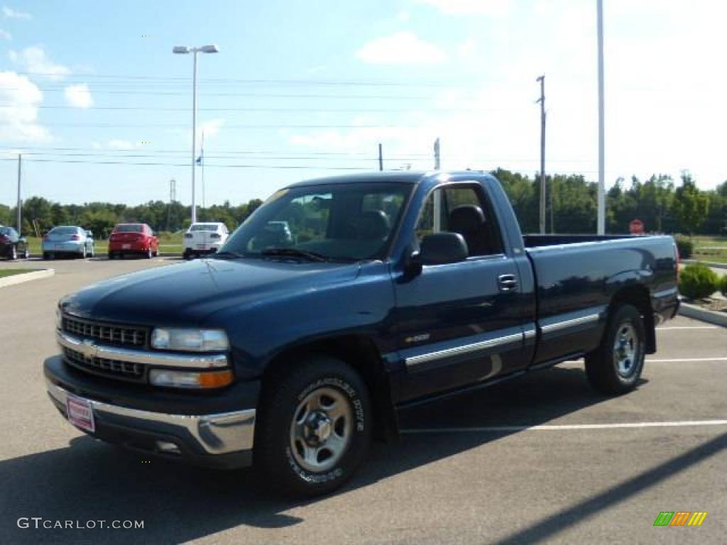 2000 Silverado 1500 Regular Cab - Indigo Blue Metallic / Graphite photo #1