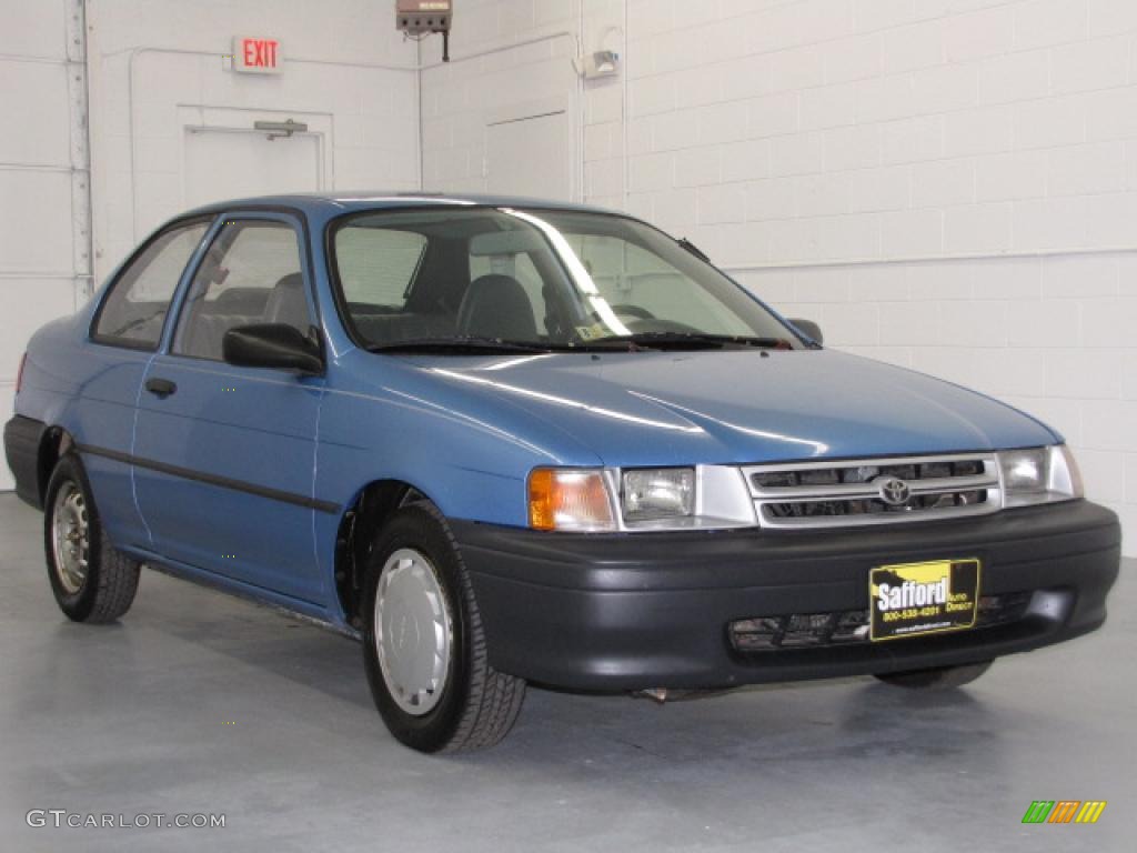 1994 Tercel Coupe - Blue Metallic / Gray photo #4