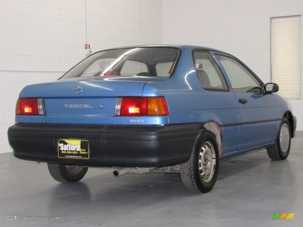 1994 Tercel Coupe - Blue Metallic / Gray photo #5