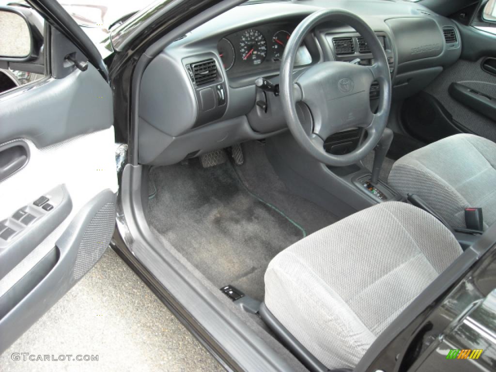 1995 Corolla DX Sedan - Satin Black Metallic / Gray photo #8