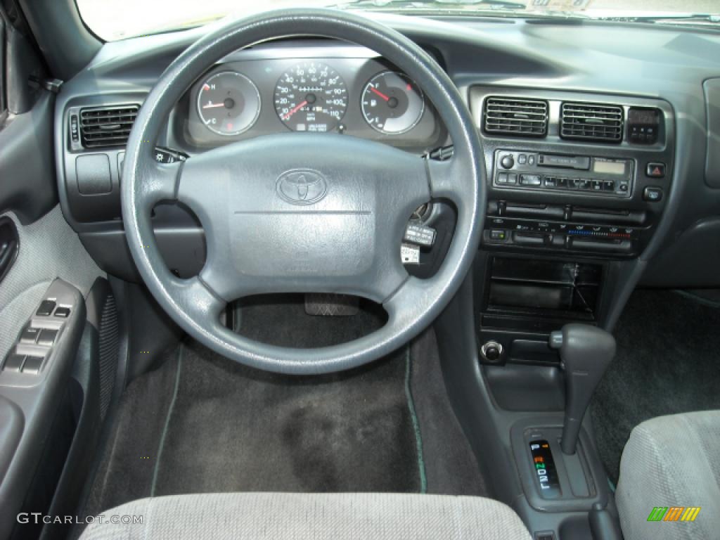 1995 Corolla DX Sedan - Satin Black Metallic / Gray photo #10