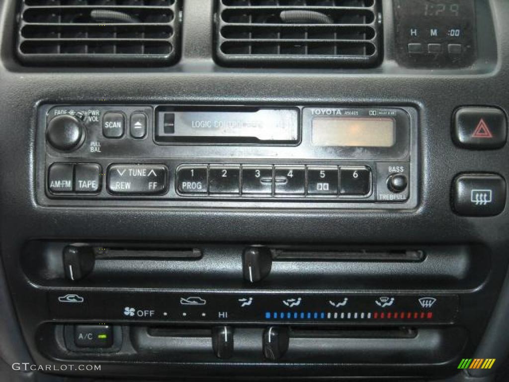 1995 Corolla DX Sedan - Satin Black Metallic / Gray photo #16