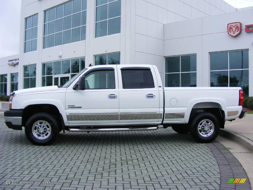 2007 Silverado 2500HD Classic LT Crew Cab - Summit White / Tan photo #2