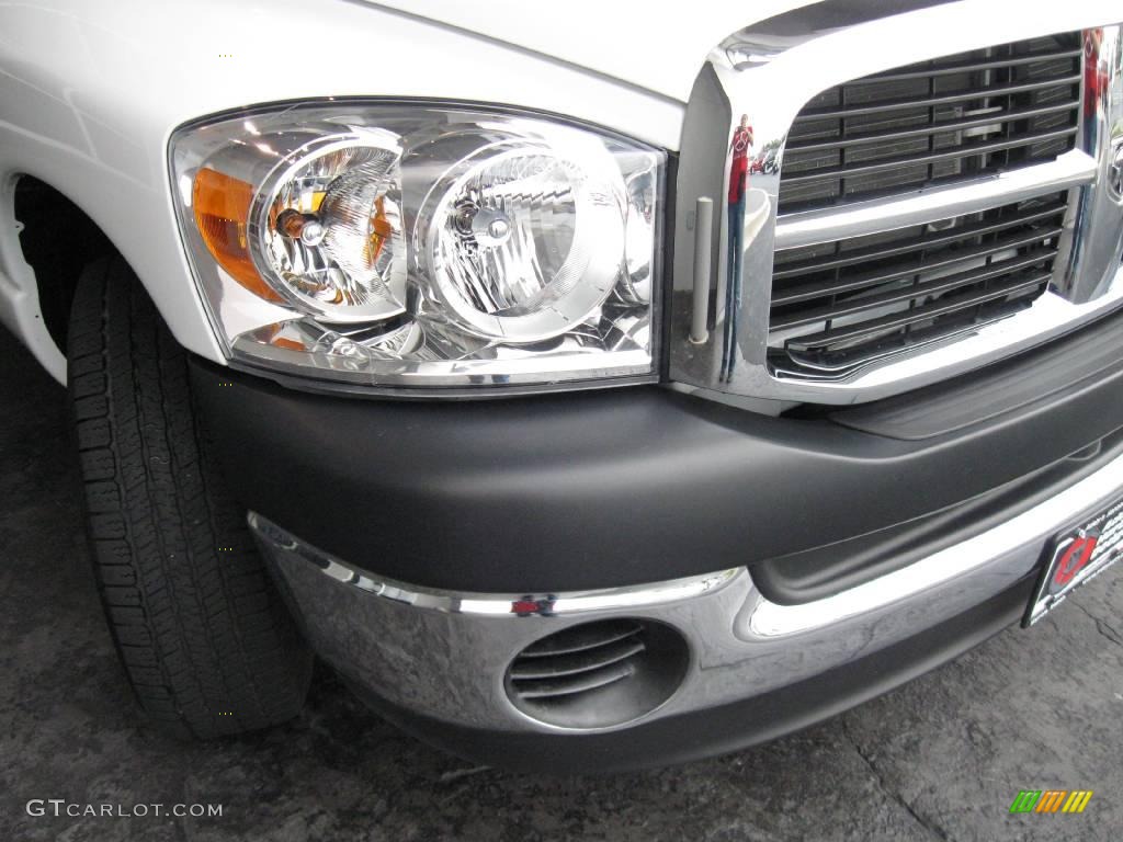 2007 Ram 1500 ST Regular Cab - Bright White / Medium Slate Gray photo #4