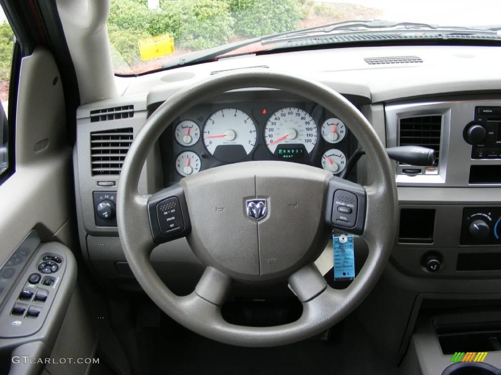 2008 Ram 1500 Big Horn Edition Quad Cab - Sunburst Orange Pearl / Khaki photo #25