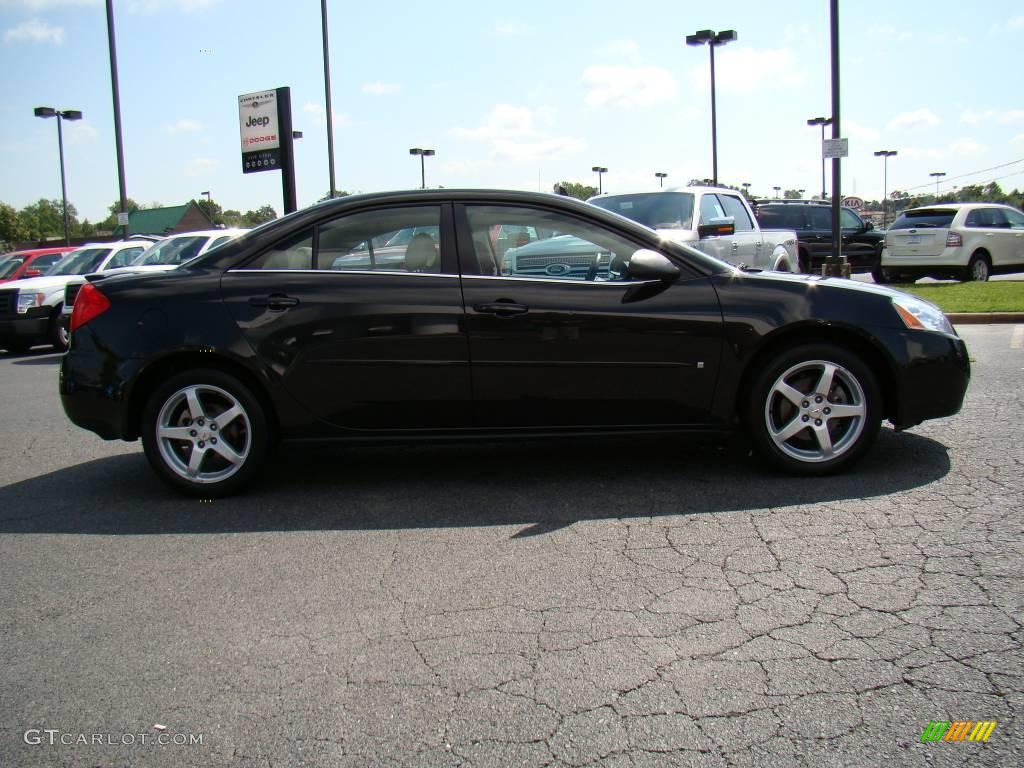 2009 G6 V6 Sedan - Carbon Black Metallic / Light Taupe photo #2