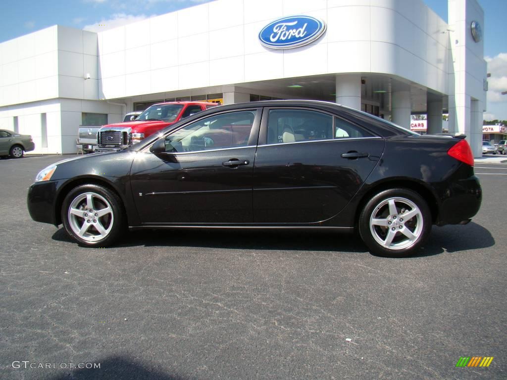 2009 G6 V6 Sedan - Carbon Black Metallic / Light Taupe photo #5