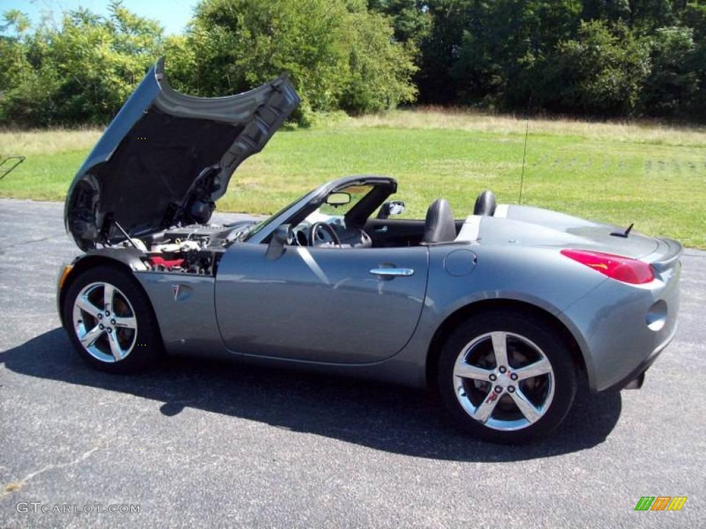 2007 Solstice GXP Roadster - Sly Gray / Ebony photo #11