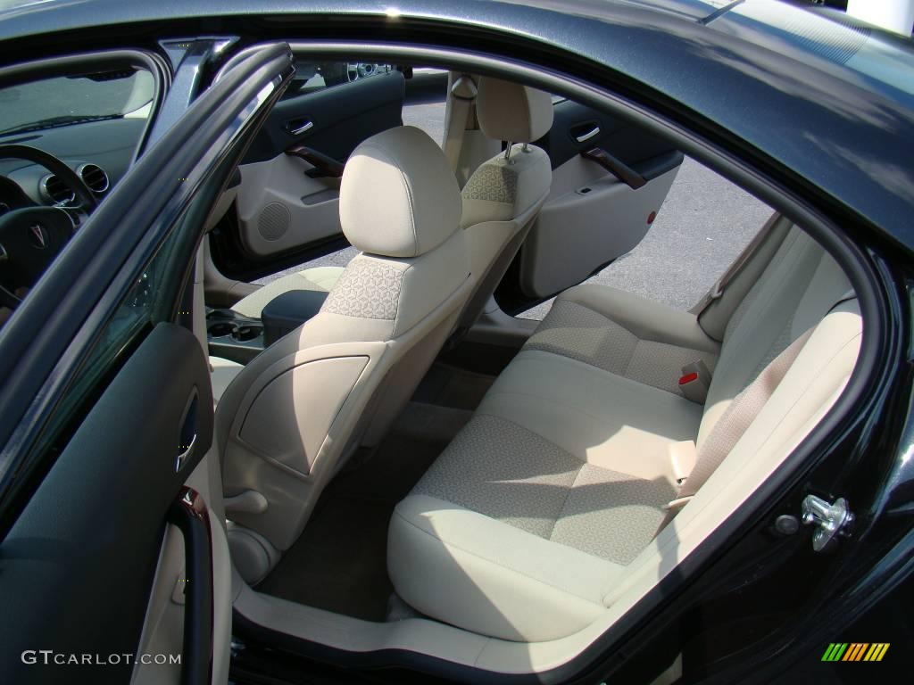 2009 G6 V6 Sedan - Carbon Black Metallic / Light Taupe photo #9