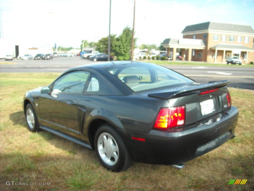 1999 Mustang V6 Coupe - Dark Green Satin Metallic / Light Graphite photo #3