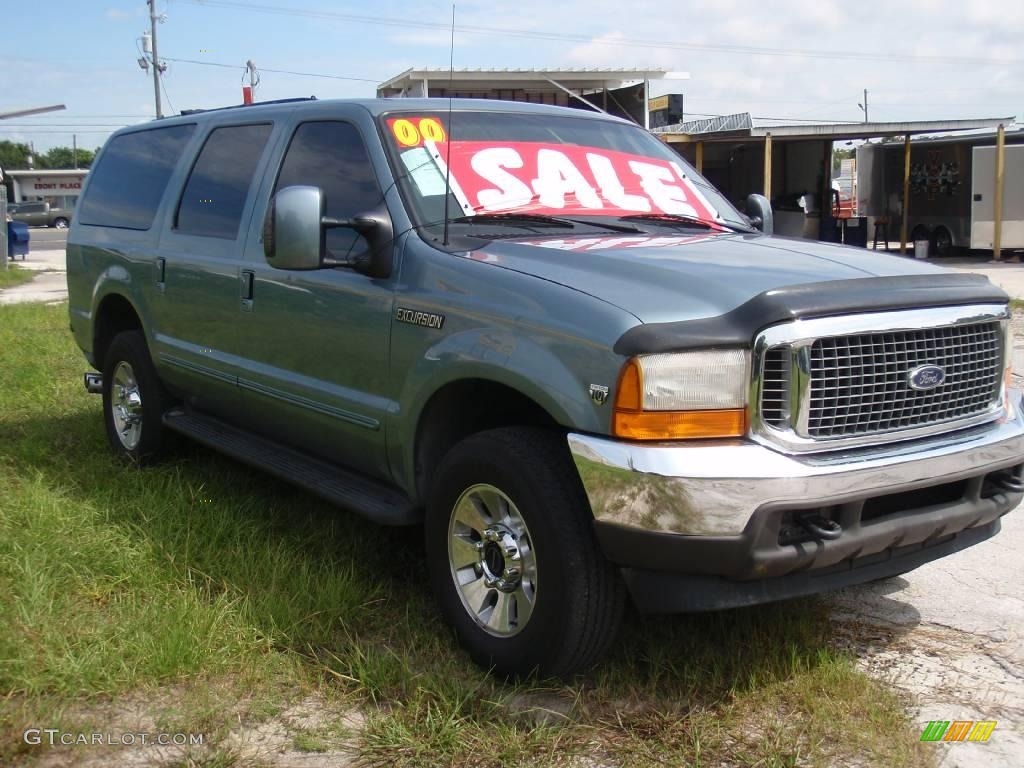 2000 Excursion XLT 4x4 - Medium Steel Blue Metallic / Medium Graphite photo #4
