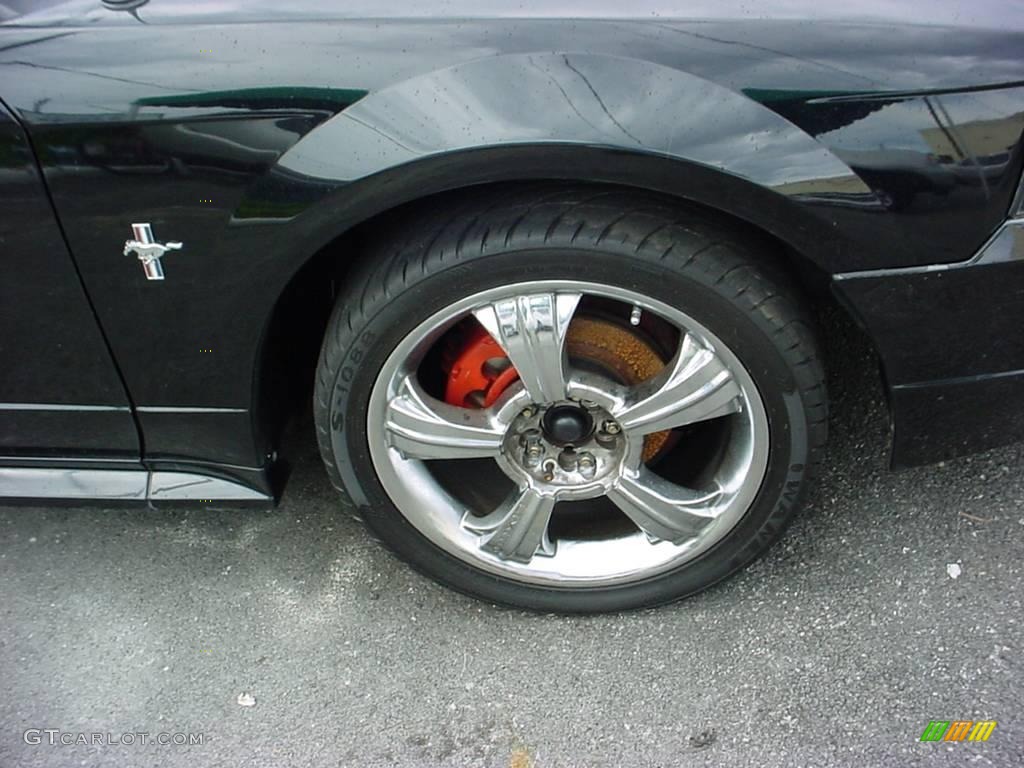 2000 Mustang V6 Coupe - Black / Dark Charcoal photo #11