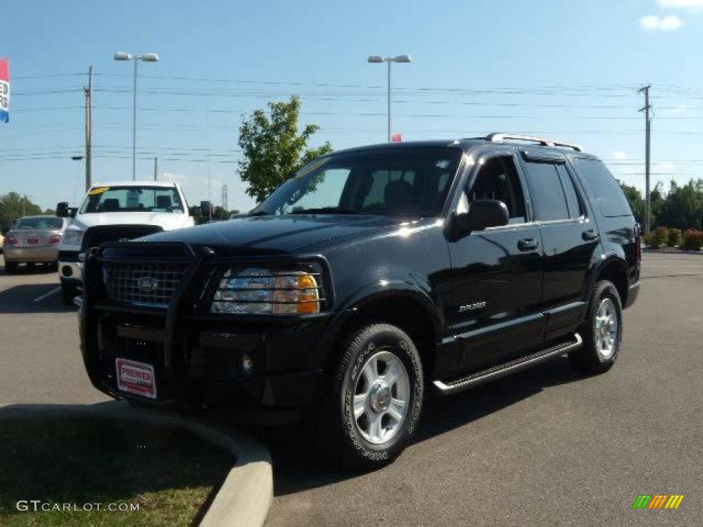 2002 Explorer Limited 4x4 - Black Clearcoat / Midnight Grey photo #1