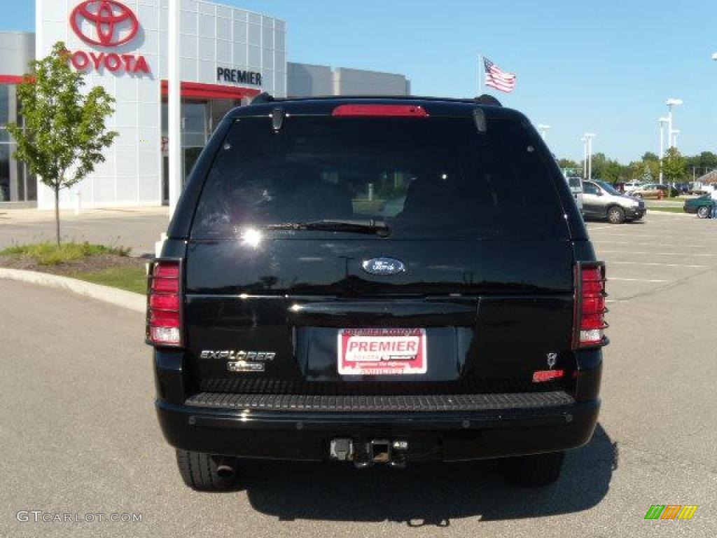 2002 Explorer Limited 4x4 - Black Clearcoat / Midnight Grey photo #4