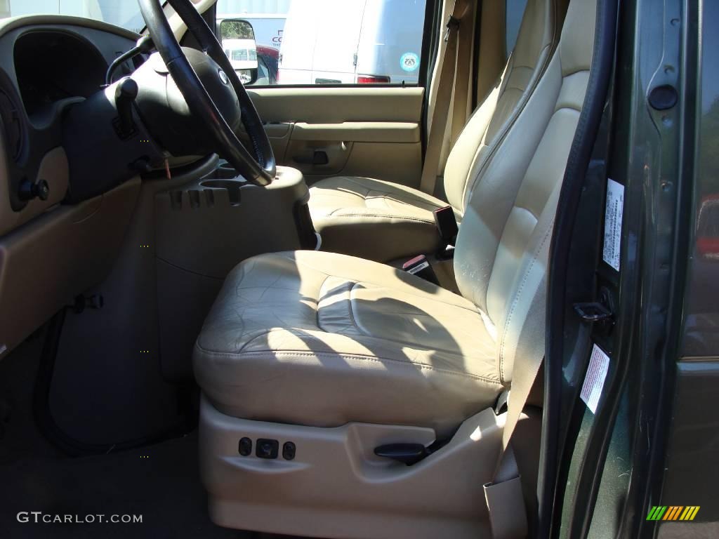2003 E Series Van E150 Passenger - Estate Green Metallic / Medium Pebble photo #8
