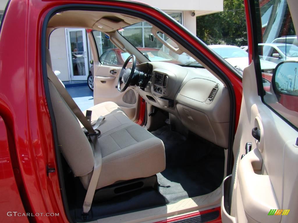 2004 F150 XL Heritage Regular Cab - Bright Red / Tan photo #10