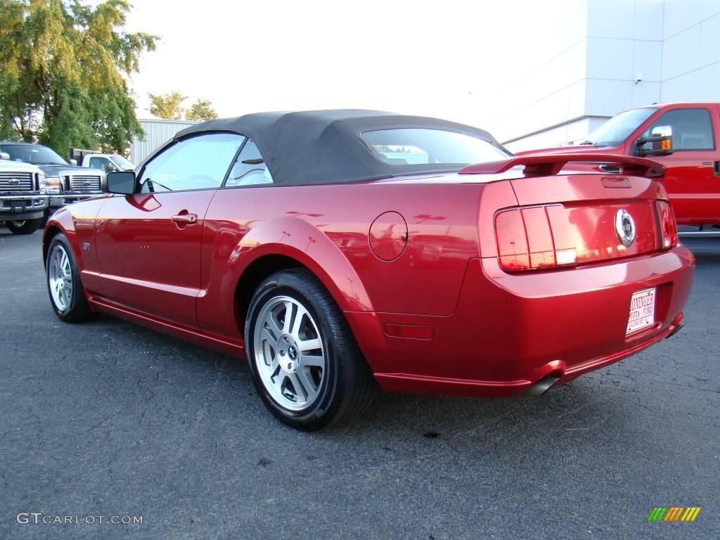 2006 Mustang GT Premium Convertible - Redfire Metallic / Dark Charcoal photo #20