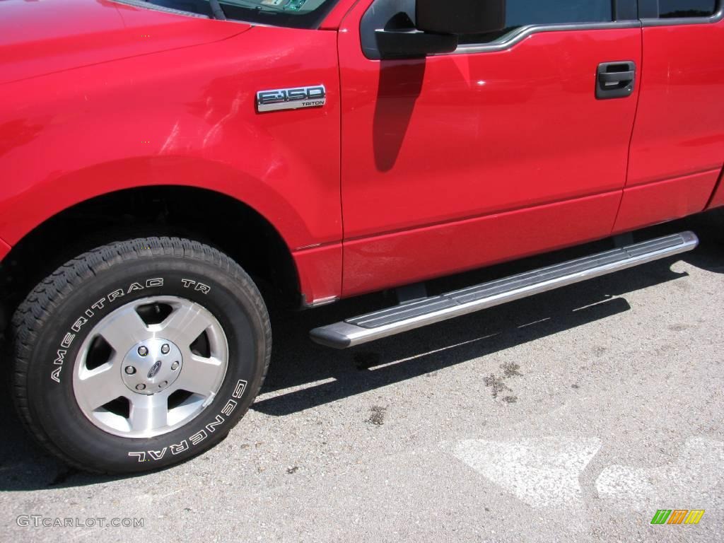 2006 F150 STX SuperCab 4x4 - Bright Red / Medium Flint photo #3