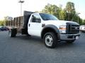Oxford White 2008 Ford F450 Super Duty XL Regular Cab Chassis Stake Truck