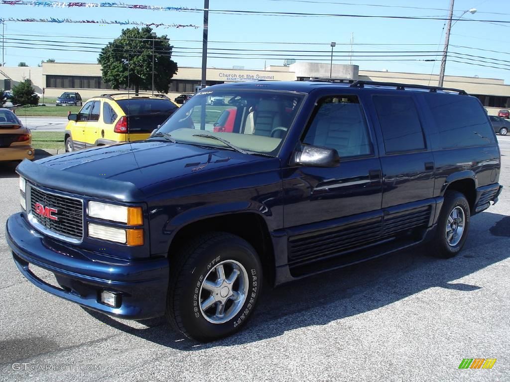 1999 Suburban K1500 SLT 4x4 - Indigo Blue Metallic / Neutral photo #1