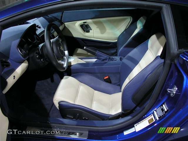 2008 Gallardo Coupe E-Gear - Blu Caelum / Ivory/Blue photo #6