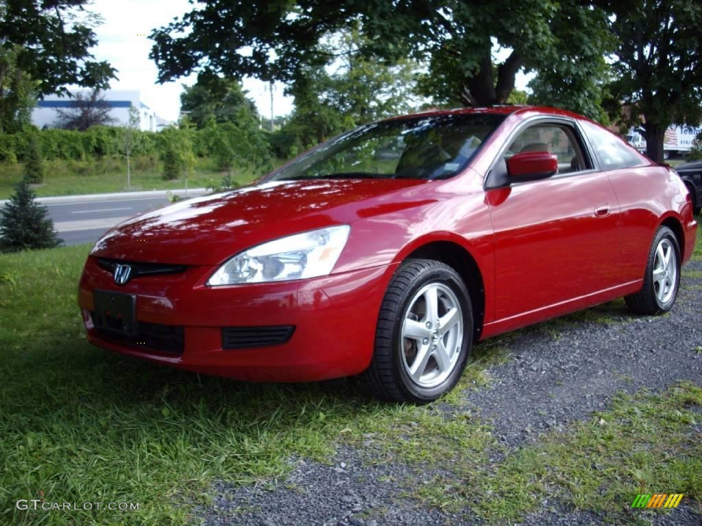 2003 Accord EX Coupe - San Marino Red / Ivory photo #1