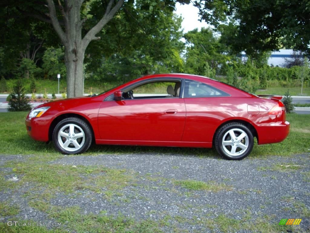 2003 Accord EX Coupe - San Marino Red / Ivory photo #6