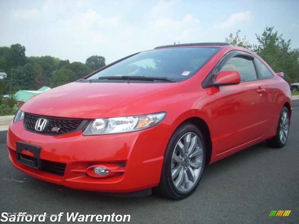 2009 Civic Si Coupe - Rallye Red / Black photo #1