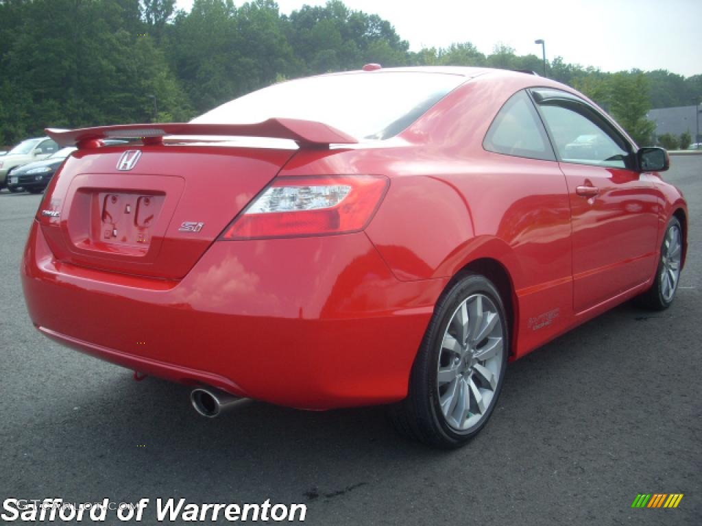 2009 Civic Si Coupe - Rallye Red / Black photo #3