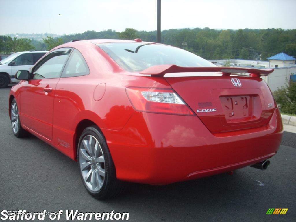 2009 Civic Si Coupe - Rallye Red / Black photo #4