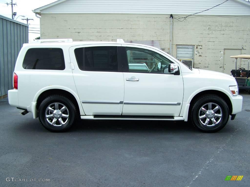2005 QX 56 4WD - Tuscan Pearl White / Willow photo #9