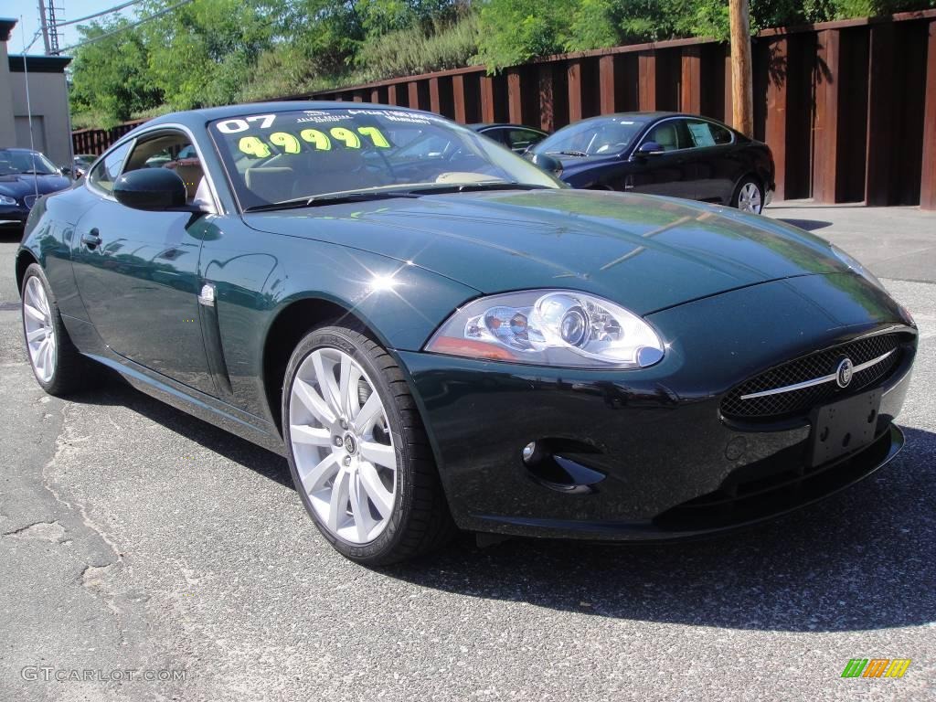 2007 XK XK8 Coupe - British Racing Green / Caramel photo #6