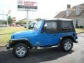 2003 Intense Blue Pearl Jeep Wrangler SE 4x4  photo #2