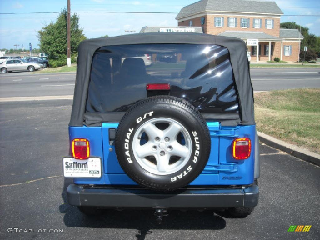 2003 Wrangler SE 4x4 - Intense Blue Pearl / Dark Slate Gray photo #4