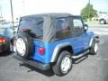 2003 Intense Blue Pearl Jeep Wrangler SE 4x4  photo #5