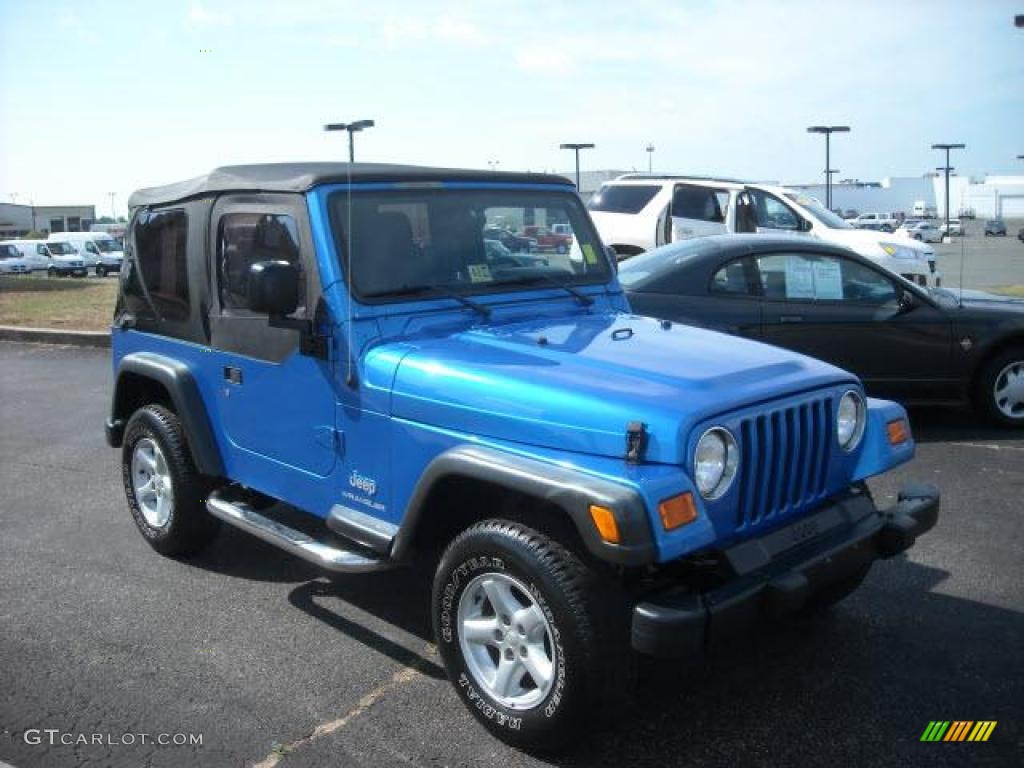 2003 Wrangler SE 4x4 - Intense Blue Pearl / Dark Slate Gray photo #7